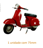 Transports - Red Scooter 75mm x 1un 1