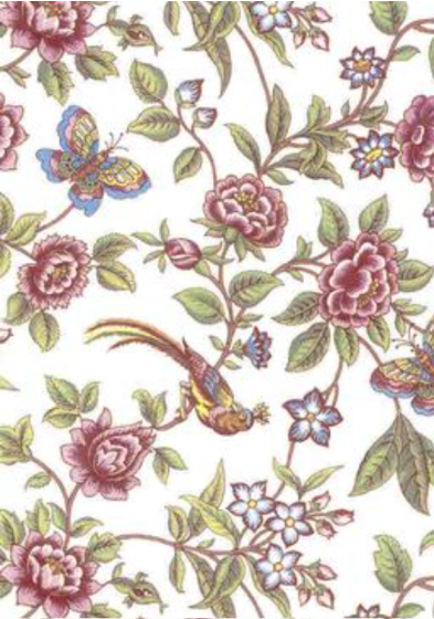 Tapete - Roses and Birds (70x50cm) 1