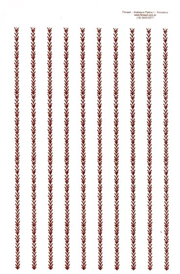 Decalque em Platina Arabesco 01 1