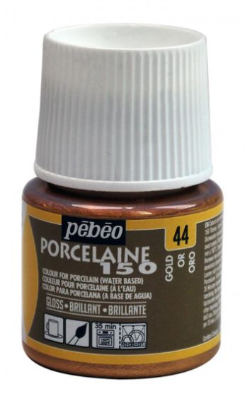Tinta para Porcelana Pebeo Porcelaine 150 - Porcelain Gold 1