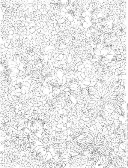 Decalque Contorno Mil Flores 1