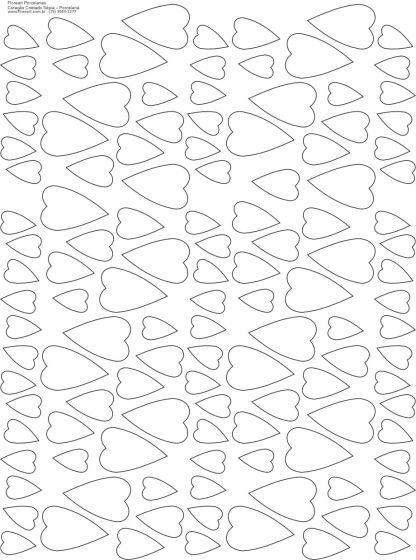 Decalque Contorno Coração - Sépia 1