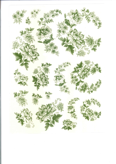 Flor Pontilhada Verde 1