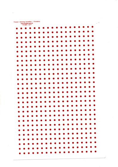 Bolinhas Vermelhas 01 - 0,3cm 1