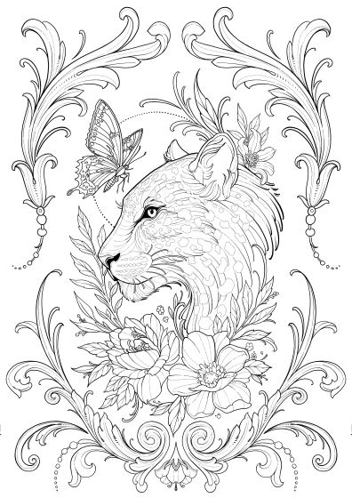 Decalque Contorno Onça Pintada Preta 1