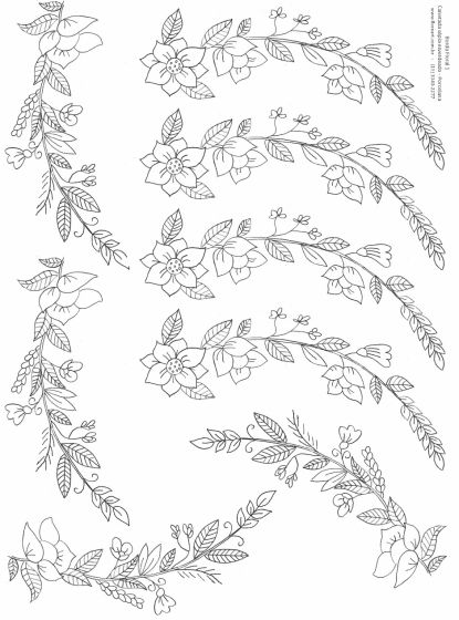 Decalque Contorno Borda Floral 01 1