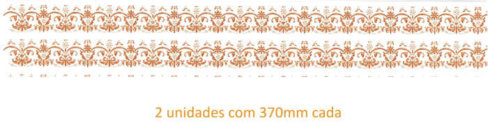 Princess Ouro e Metalizado Linha - 37cm 1