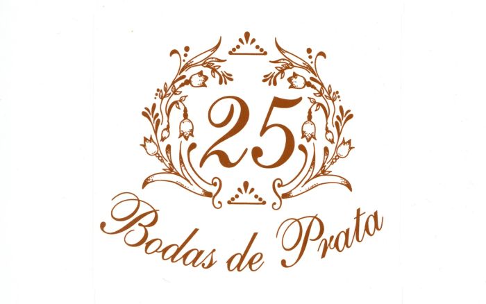Decalque em Platina - Bodas de Prata 1