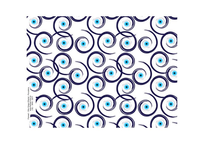 Olho Grego Espiral - Porcelana 1