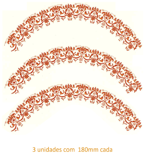 Princess Ouro e Metalizado Borda Curva de 18cm 1