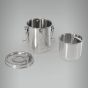 Balde Limpa Pincel - Inox com Tampa 3