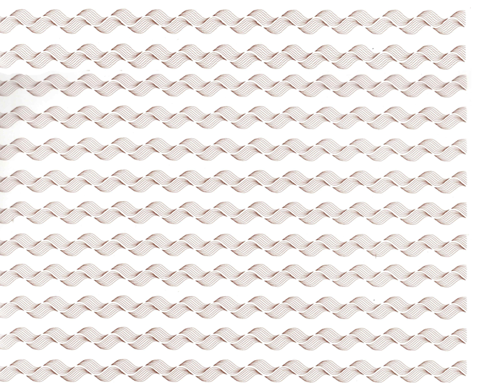 Decalque Wavy - Sépia 1
