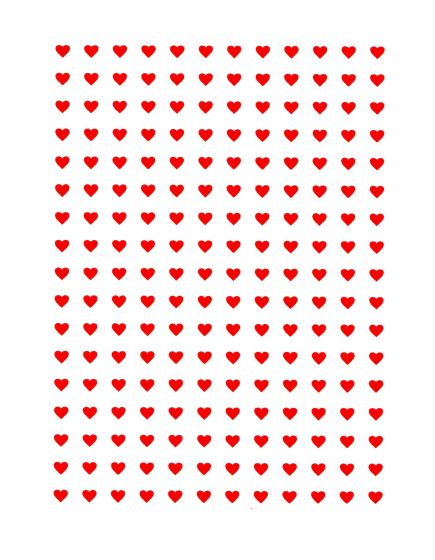 Coração Vermelho 01 - PARA VIDRO 1