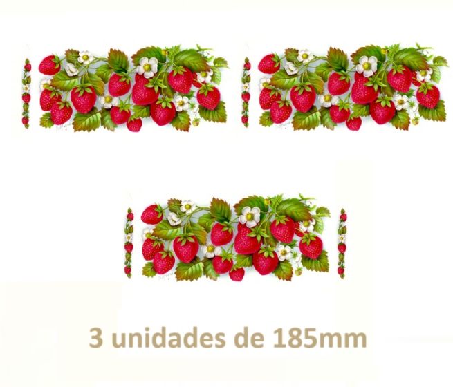 Strawberries - 185mm x 3un 1