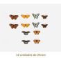 Mix of Butterflies - 25mm