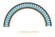 Borda Majestic Blue Curva - 14,2cm 1