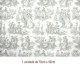 Tapete - Toile de Jouy Verde (70x50cm) 1