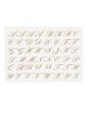 Letras Cursivas Platina PORCELANA - 3cm 1