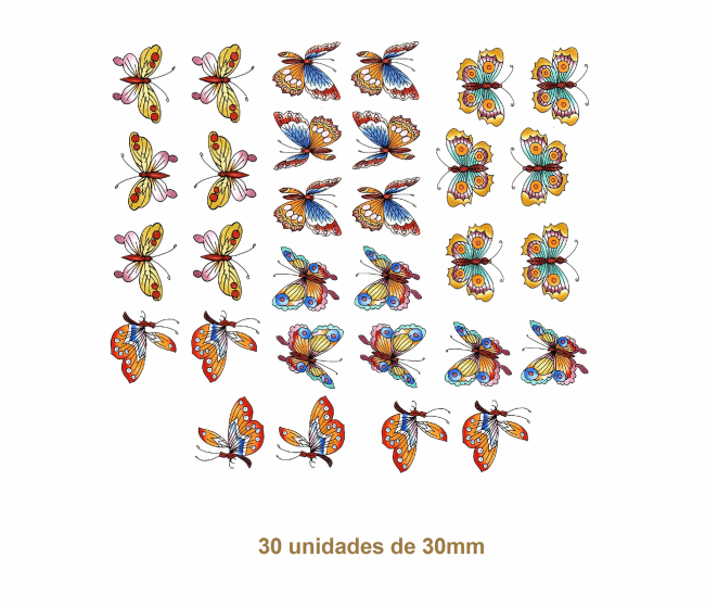 Oriental Butterflies - 30mm 1
