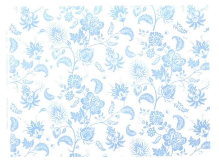 Floral Ramo Branco  - Porcelana 1