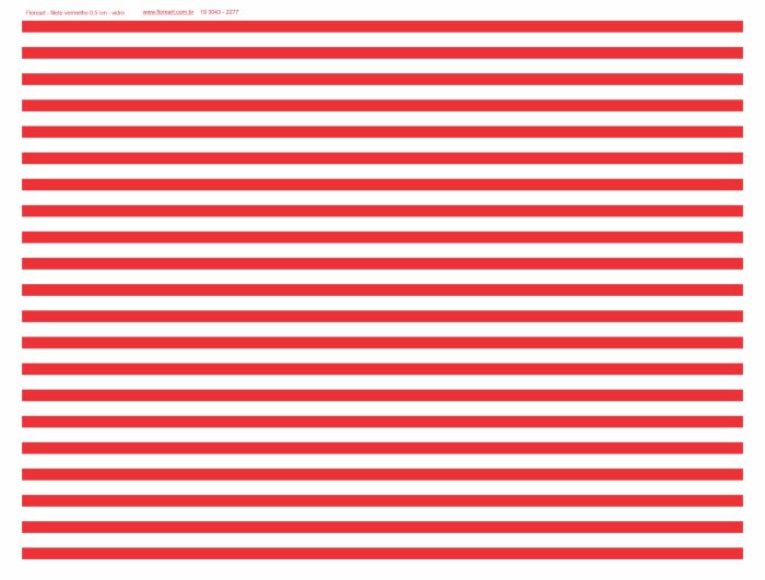 Filete Vermelho 0,5cm - Porcelana 1