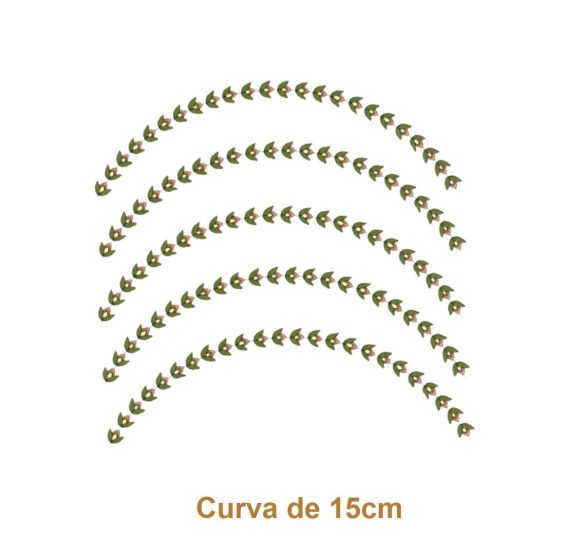 Borda Botânica - Curva de 15cm (5un) 1