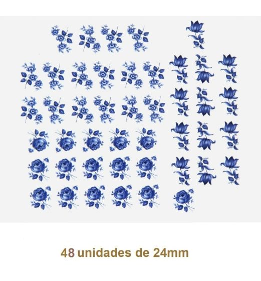 Blue Rose H - 24mm (48 un) 1