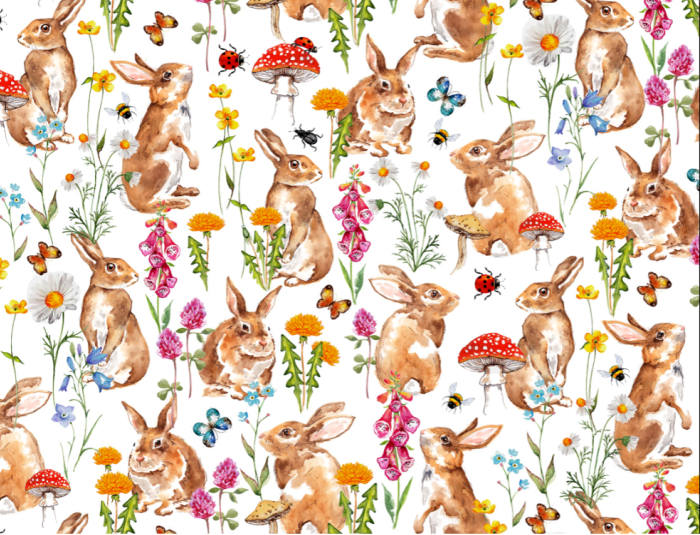 Tapete - Rabbit and Mushroom 1