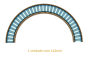 Borda Majestic Blue Curva - 14,2cm 1