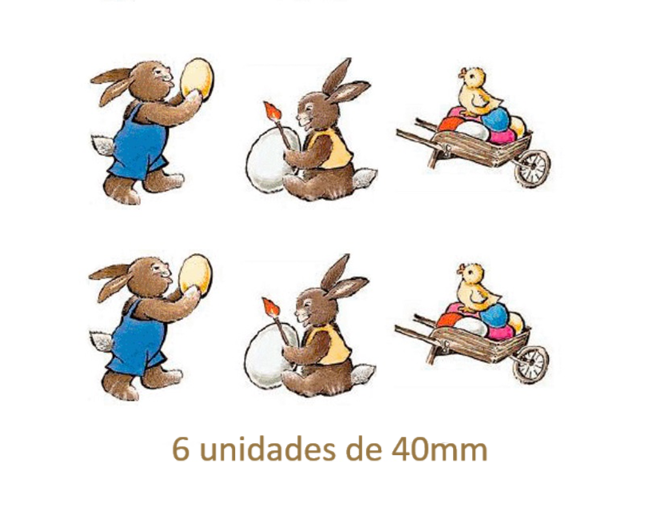 Funny Little Bunny - 6un x 40mm 1