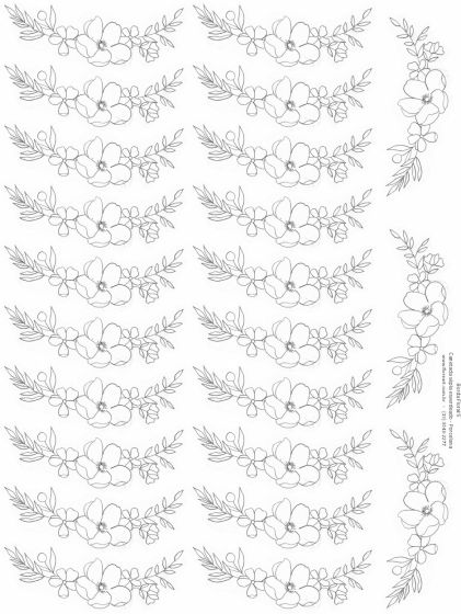 Decalque Contorno Borda Floral 05 1