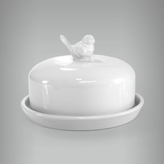 Boleira Fechada Com Pássaro - Com Prato 1