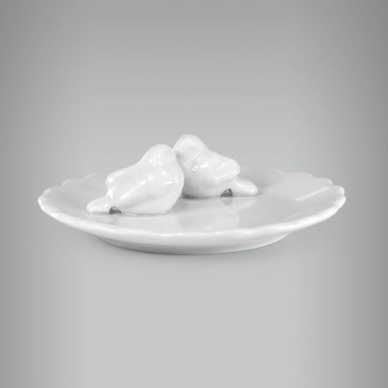 Pratinho Flor Com Pássaros 1