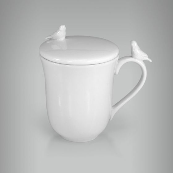 Caneca Pássaro Com Tampa 1