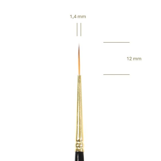 1151 Nº 10/0 - Pincel Filete Feustel 1