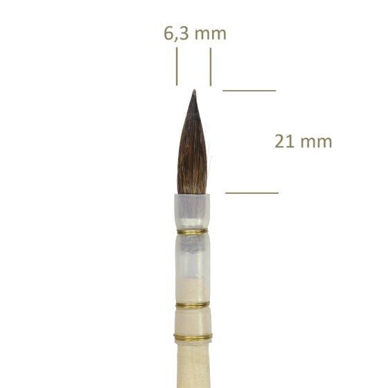 1301Nº 10 - Pincel Feustel Pontiagudo de Pelo Curto