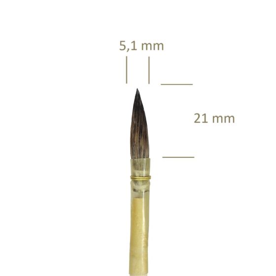 1301Nº 8 - Pincel Feustel Pontiagudo de Pelo Curto