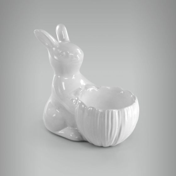 Coelho com pote Flor - P 1