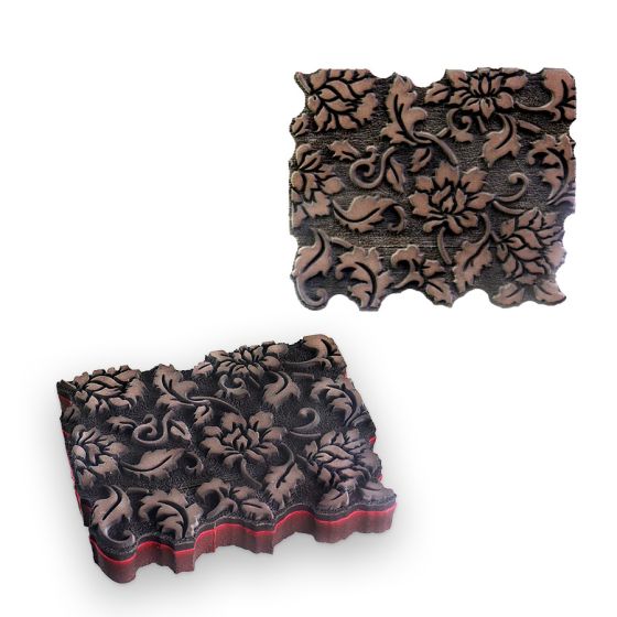 Carimbo - Tapete Floral D 1