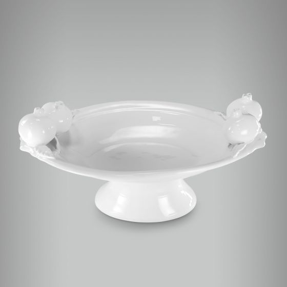 Fruteira Romã Oval com Pé 1