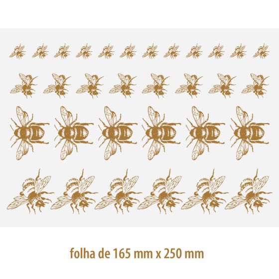 Ouro para Vidro - Abelha 01 1