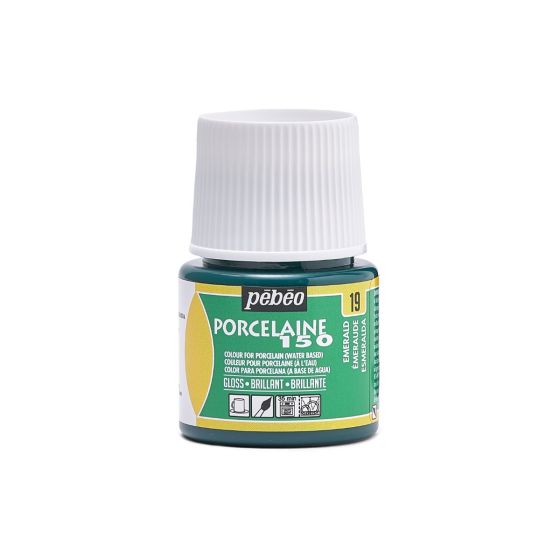 Tinta para Porcelana Pebeo Porcelaine 150 - Emerald 1