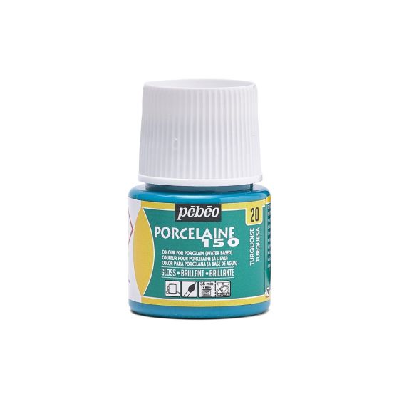 Tinta para Porcelana Pebeo Porcelaine 150 - Turquoise 1