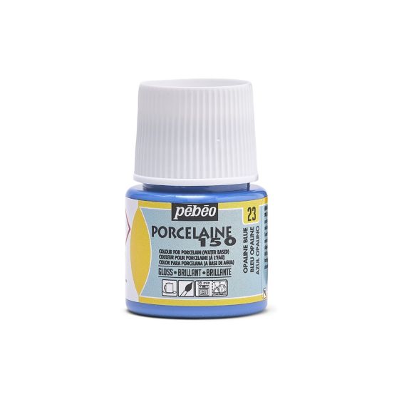 Tinta para Porcelana Pebeo Porcelaine 150 - Opaline Blue 1