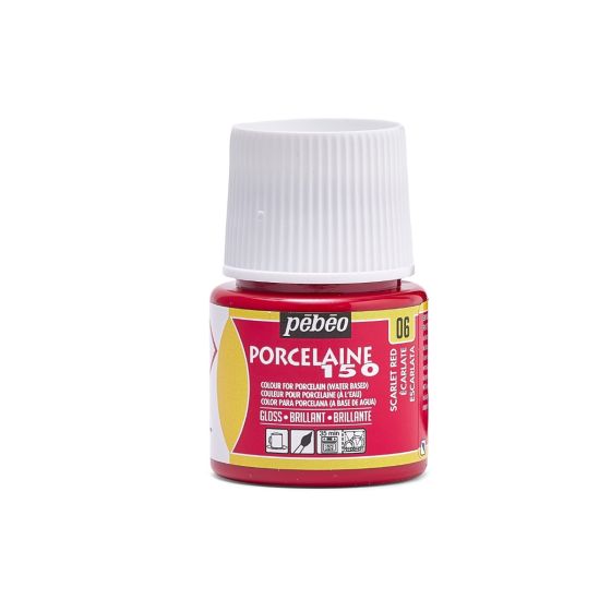 Tinta para Porcelana Pebeo Porcelaine 150 - Scarlet Red 1