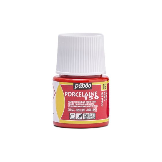 Tinta para Porcelana Pebeo Porcelaine 150 - Coral Red 1