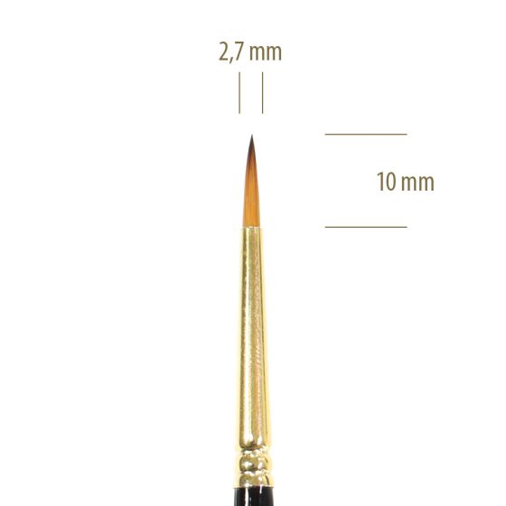 1150 Nº 3 - Pincel Feustel Pontiagudo 1