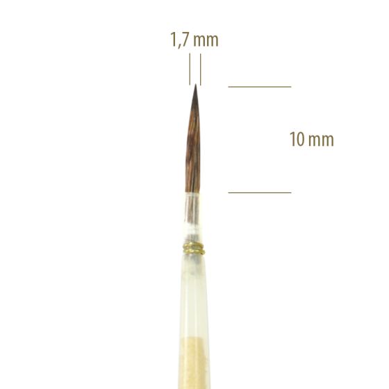 1308 ZH Nº 0/A - Pincel Pontiagudo Feustel 1