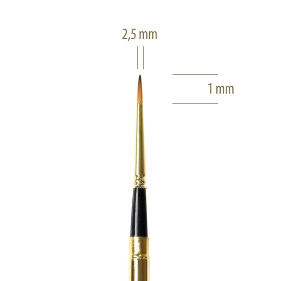 2105 - Pincel Filete Feustel  Dourado 1