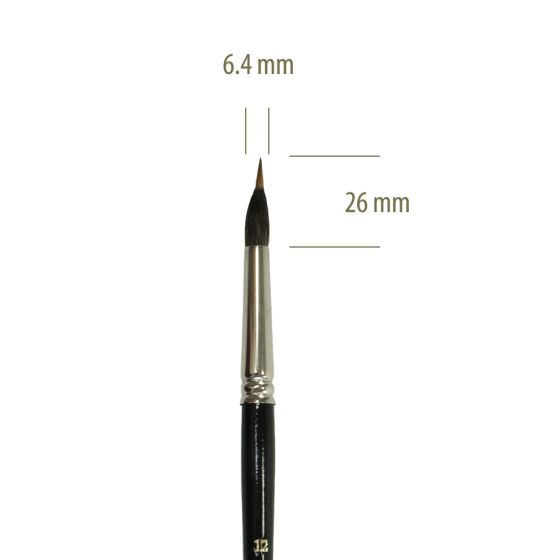 1402 Nº 12 - Pincel Feustel Pontiagudo 1